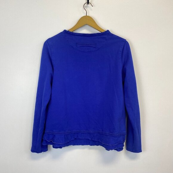 Neon Buddha Royal Blue Button Top - Picture 9 of 12